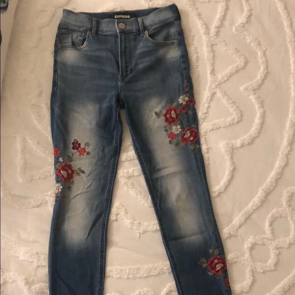 Express Floral Jeans
